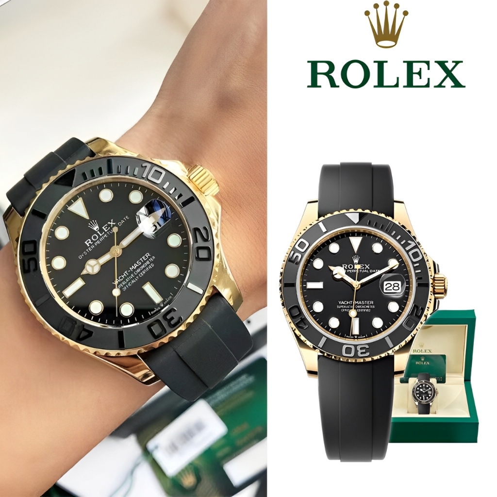 【Rolex】100% original Rolex Yacht-Master Series Jam Tangan Rolex Pria m226658-0001 42mm Ready Stock A