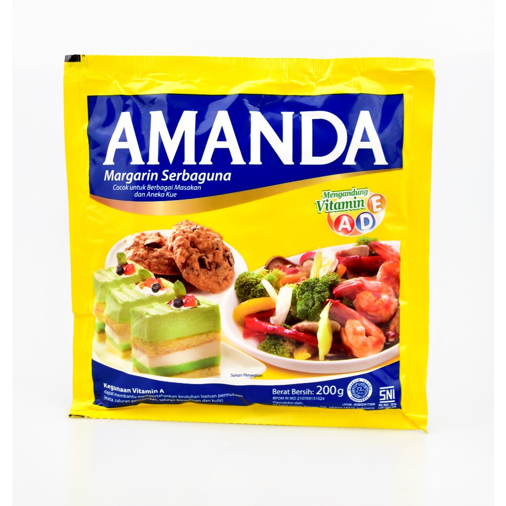 

Amanda Margarin Serbaguna Sachet 200 Gr - Mentega Amanda - Pcs