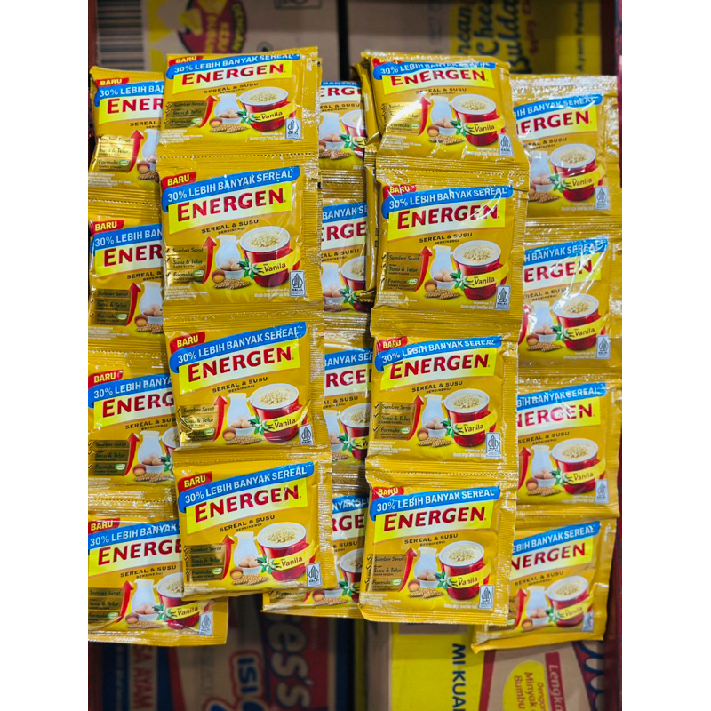 

ENERGEN SEREAL 35gr RENCENG/ 1RENCENG 10SCT ALL VARIAN/ENERGEN CHAMPION (TERMURAH)