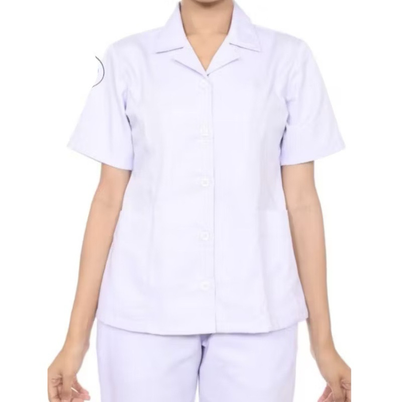 Baju Perawat Putih Lengan Pendek