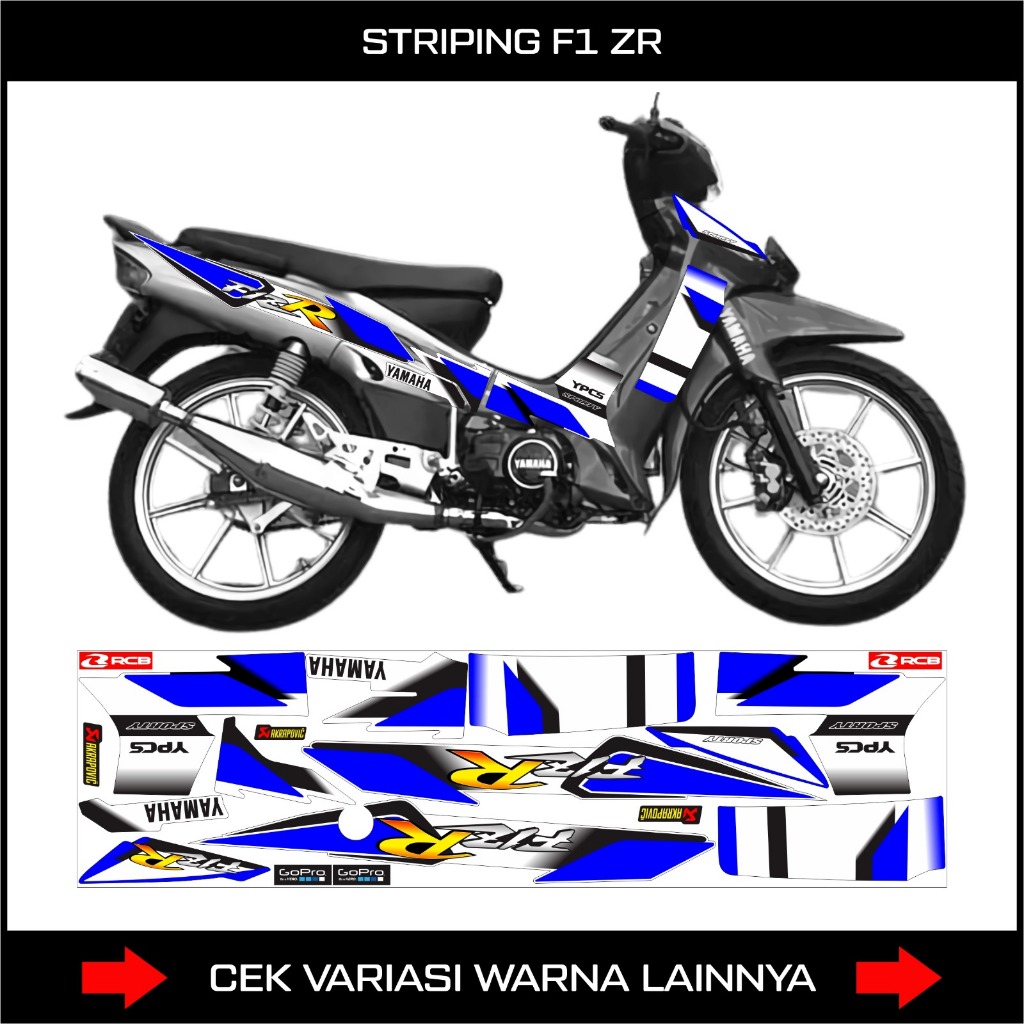 Striping Motorcycle F1 Zr Fizr F1zr / Stiker List Variasi motor Yamaha F1zr