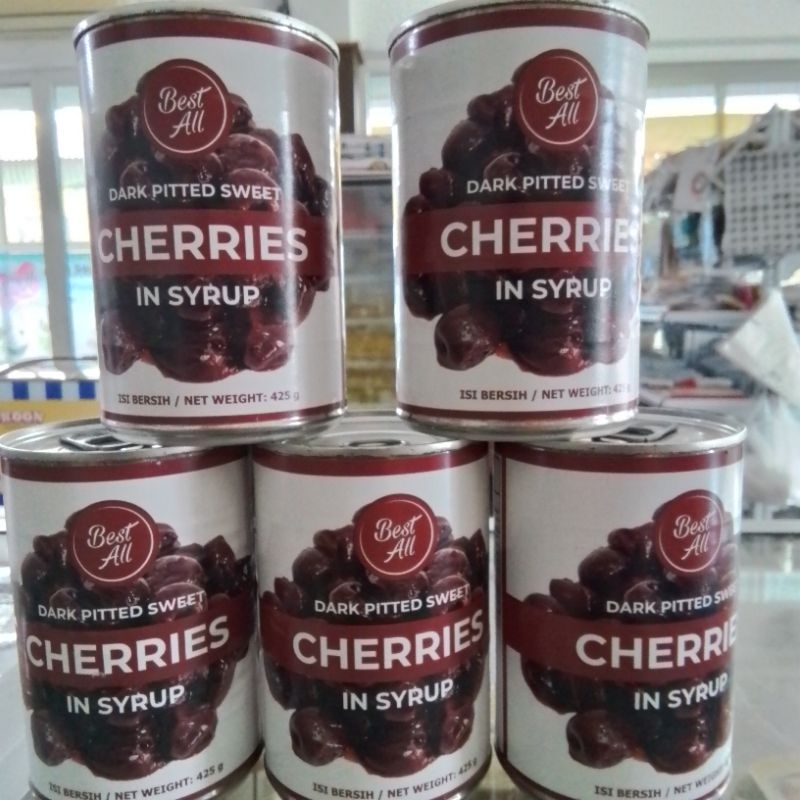 

Best All Dark Sweet Pitted Cherries In Syrup Buah Ceri Hitam 425gr