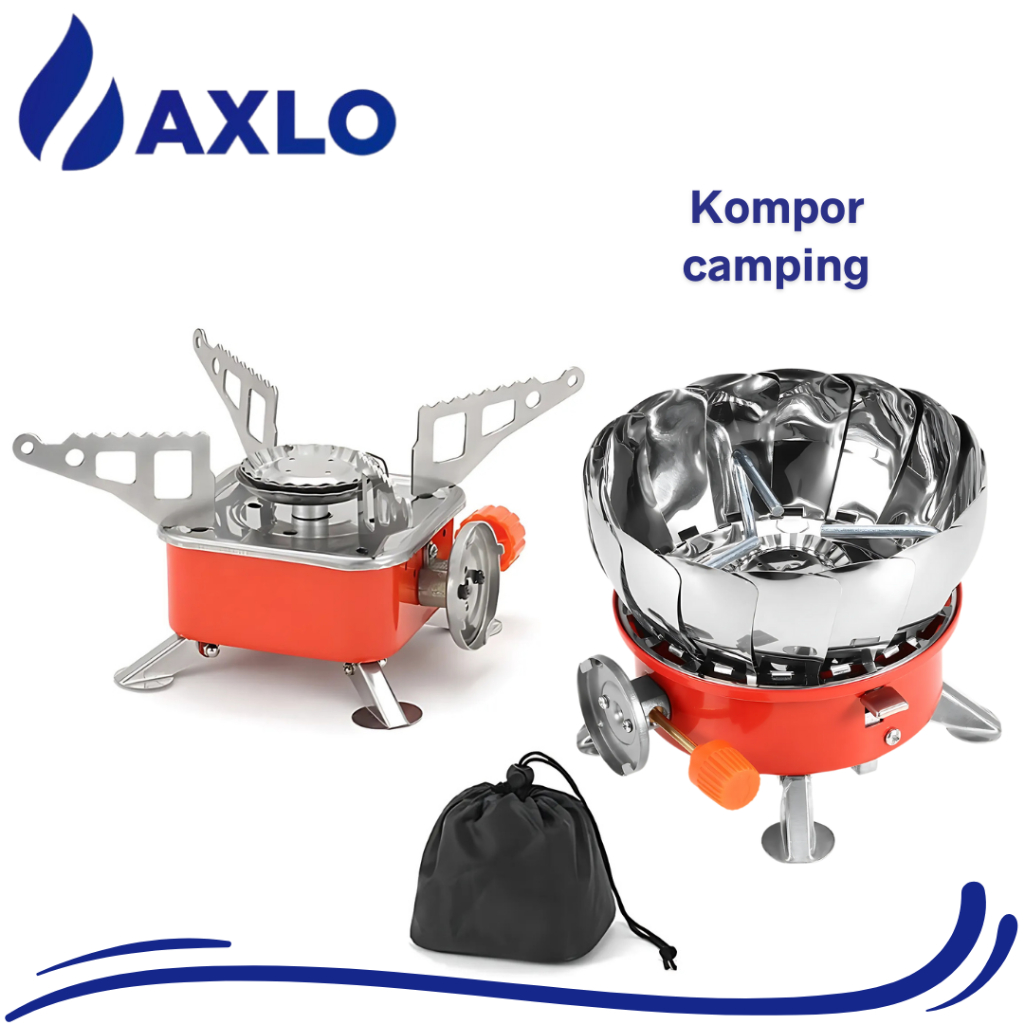 Kompor Camping Gas Model Kotak Bunga Portabel Stove Mini Alat Masak Gunung Portable Kompor camping