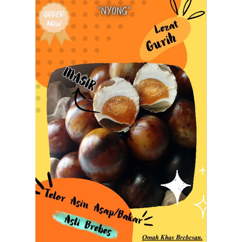 

TELUR ASIN BAKAR gurih dan masir // perbutir atau satuan (asli brebes)