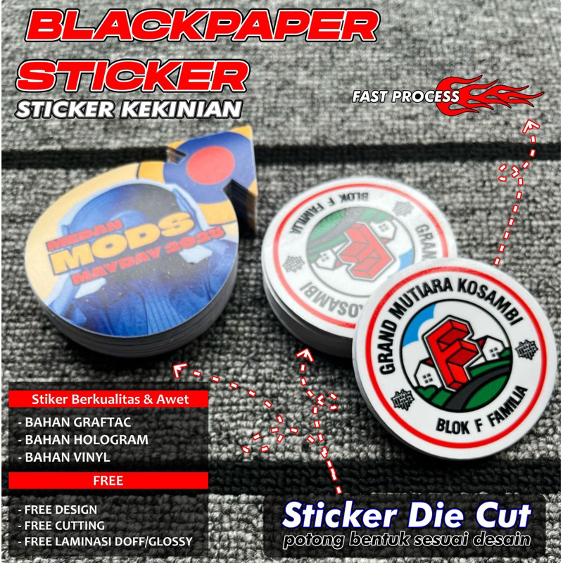 

Custom Stiker Desain Bebas Sudah Cutting Die Cut