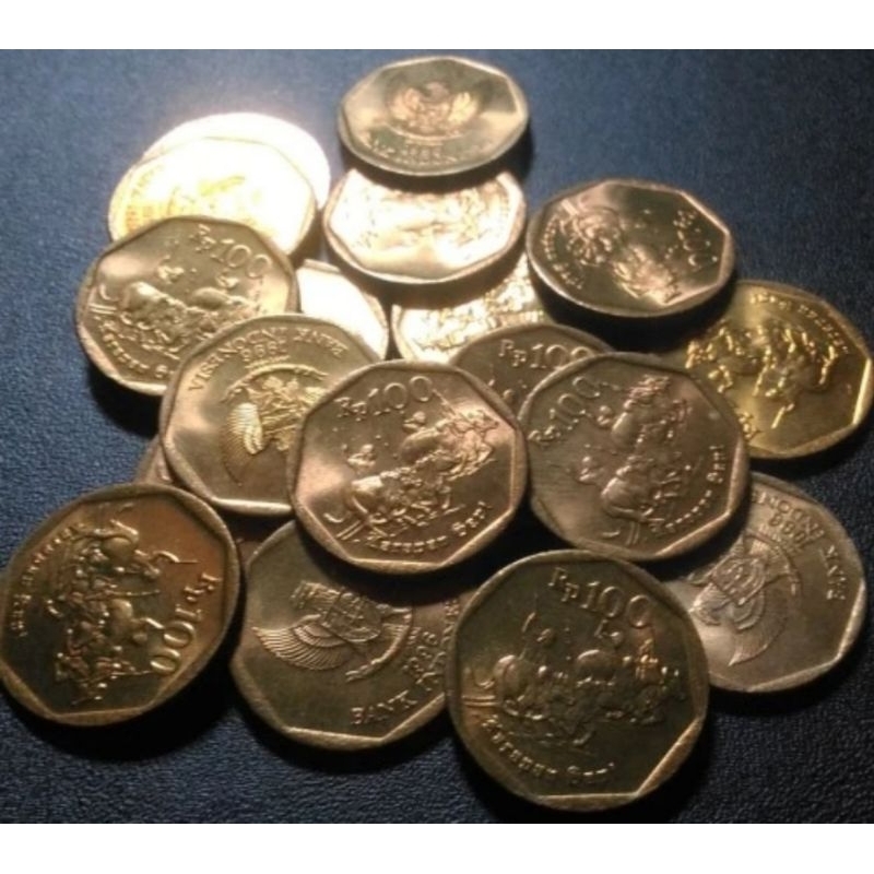 Uang Koin Kuno Lama Mahar: 100 Rupiah Karapan Sapi