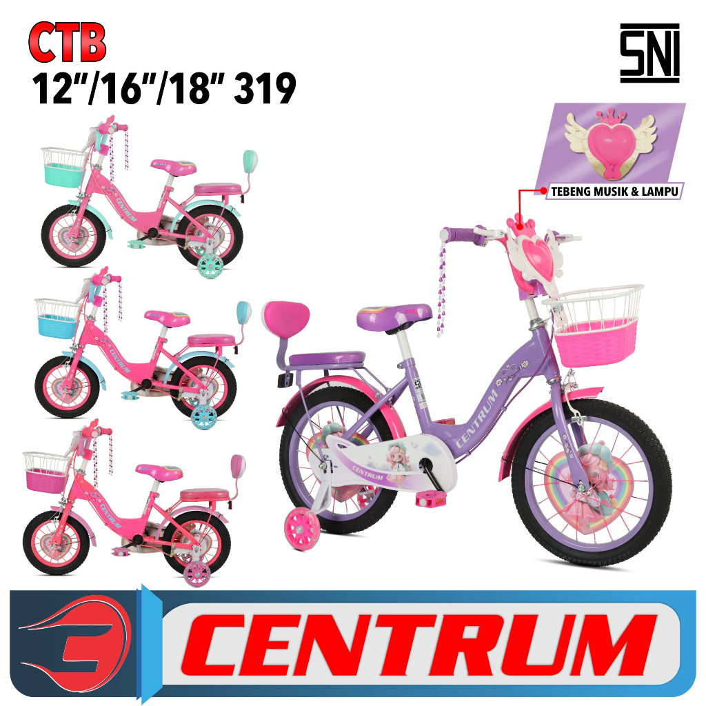 SEPEDA MINI ANAK CENTRUM 319 // SEPEDA MINI PEREMPUAN