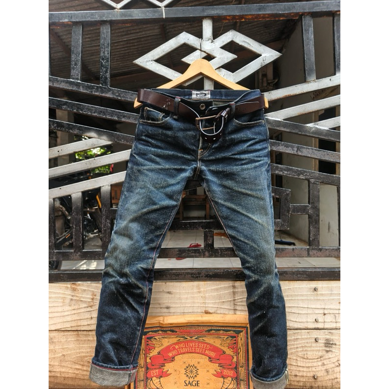 sage denim 11th anniversary art *MERU* 23Oz | Denim Selvedge