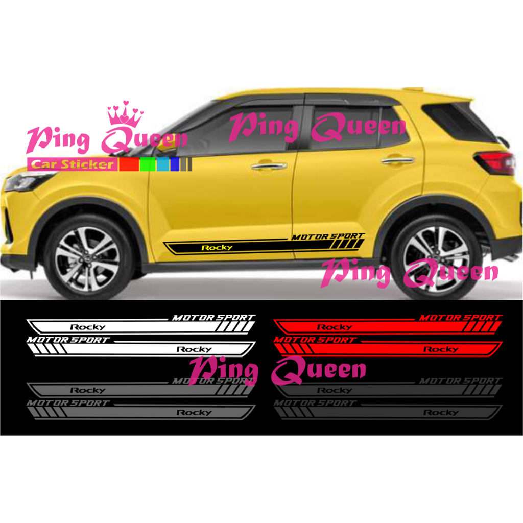 Sticker stiker mobil rocky cutting sticker mobil daihatsu rocky sticker mobil terbaru