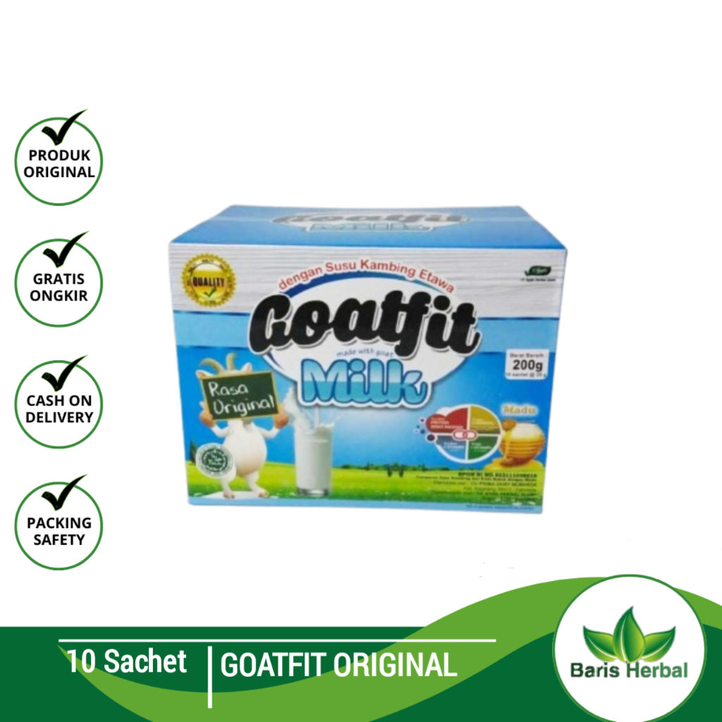 

Goatfit Original Susu Kambing Etawa | Goat Fit Original Per Box 10 Sachet