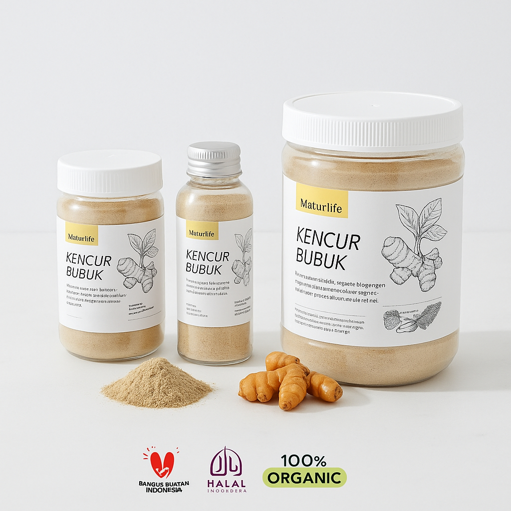 

Maturlife Kencur Bubuk / Kencur Bubuk Tanpa Campuran Asli 100% Original / Sand Ginger Kencur Bubuk