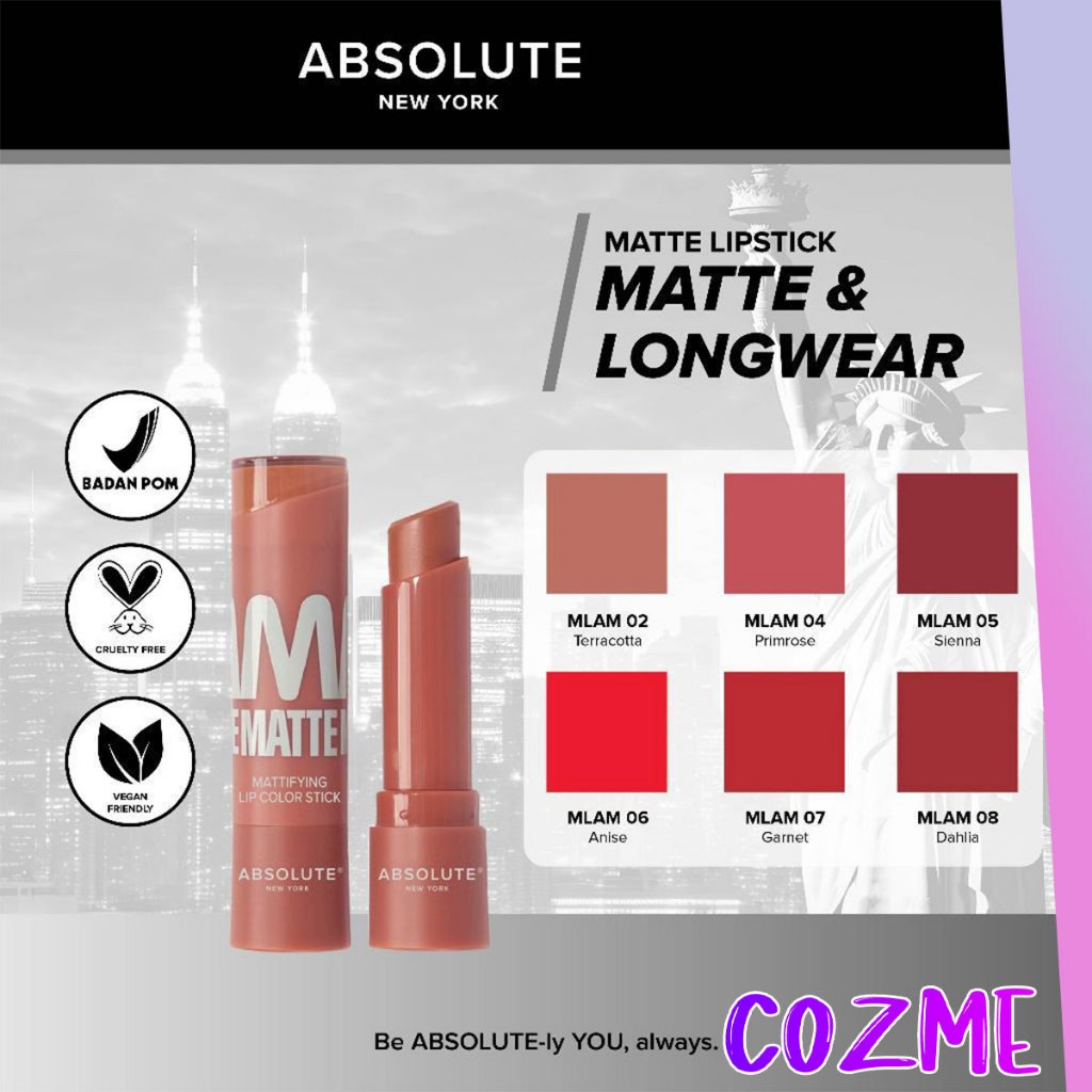 ABSOLUTE NEW YORK Mattifying Lipstick