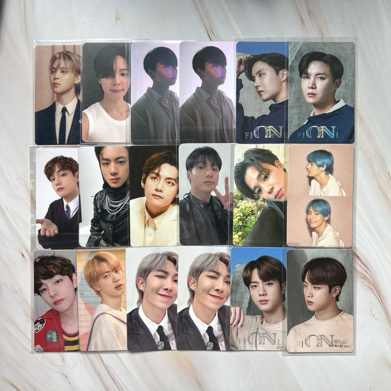 BTS OFFICIAL PHOTOCARDS JIMIN JUNGKOOK JHOPE V JIN RM MAMJOON TAEHYUNG LUCKYDRAW LD PROOF FILA MUSE 