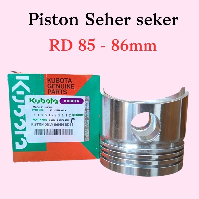 RD 85 - Piston only 86mm Traktor Mesin Kubota RD85