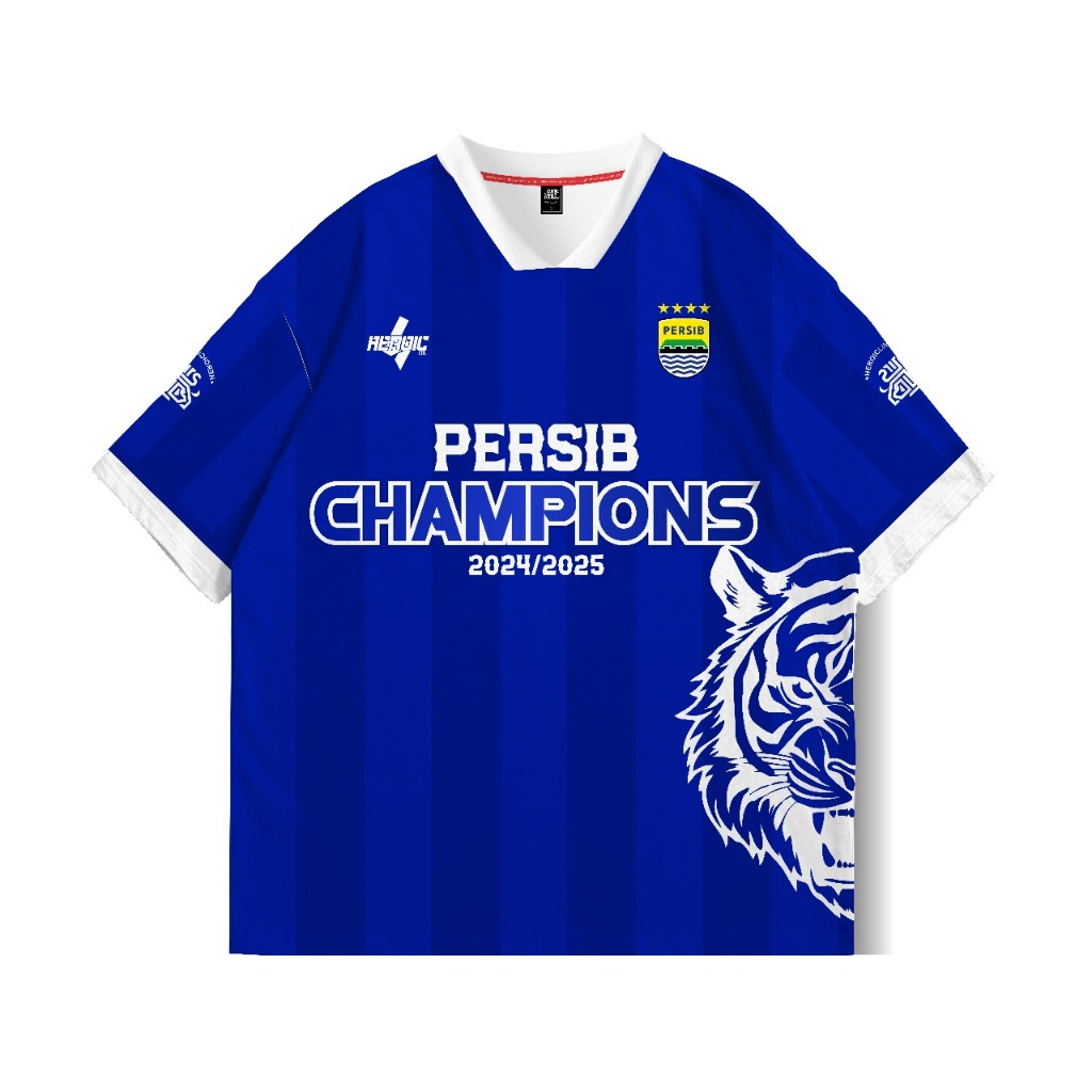 Jersey Vintage Oversize Persib - Jersey Oversize Champions - Persib Back2Back Jersey Premium