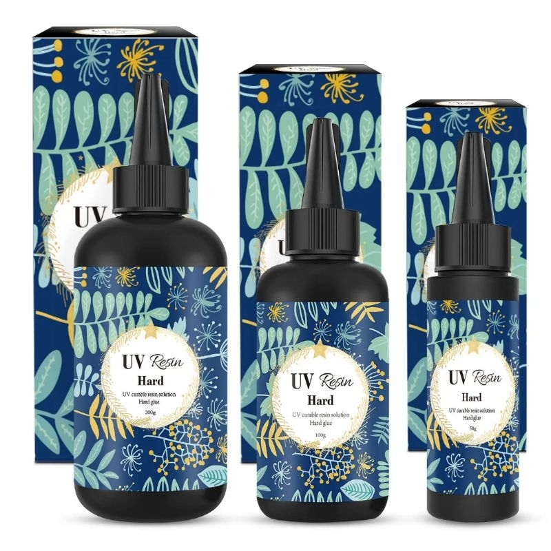 25/50/100g Resin Uv Bening / Resin Uv Hard / Lem Uv Resin Hard