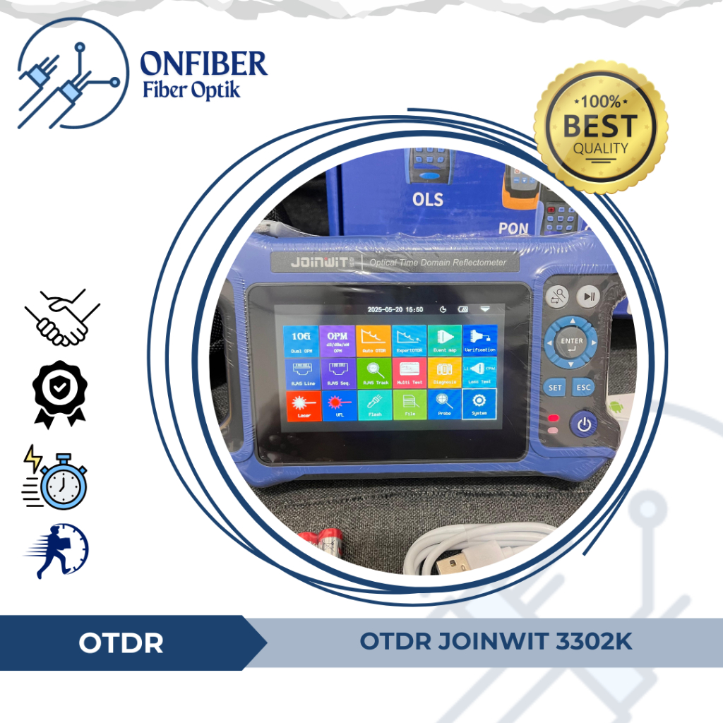OTDR Joinwit JW3302K 1310/1550/1625nm 3 LAMDA | Alat Tes Fiber Optik | OTDR Joinwit Original Resmi
