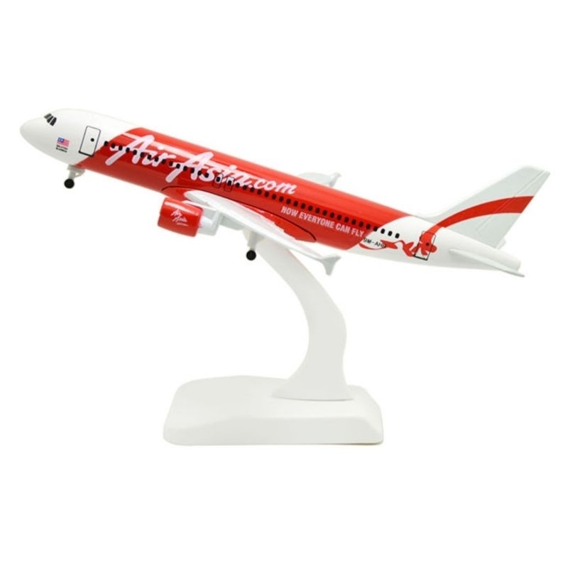 Miniatur Pesawat Air Asia Airbus A320 Panjang 20Cm