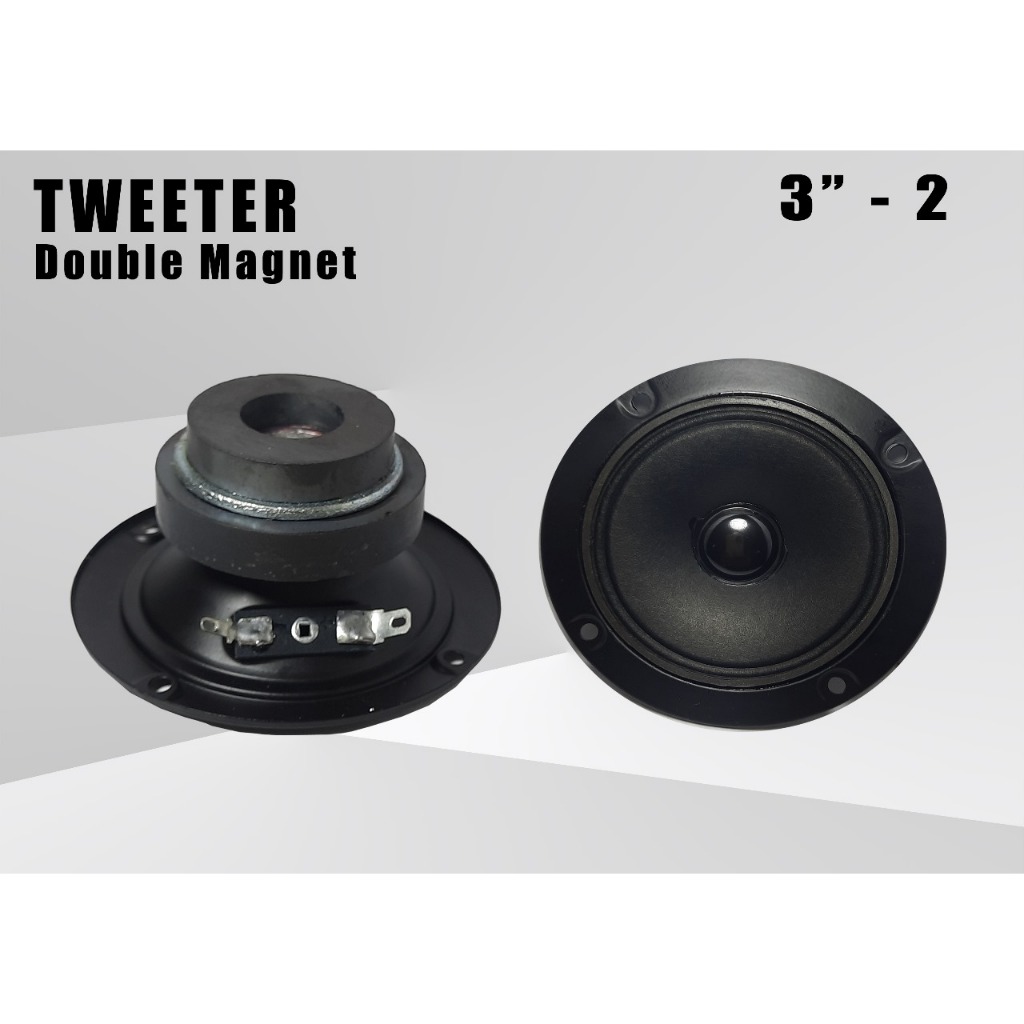TWEETER SPEAKER KARAOKE MODEL BMB 3 IN 3IN TWETER TWITER DOUBLE MAGNET