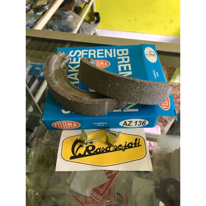 Kampas kanvas rem belakang vespa vbb kampas rem belakang pirodo forma vespa vbb kaki dua tuas dua