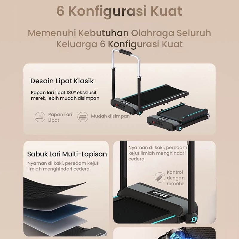 Ready Stock Treadmill Lipat/Treadmill Portabel/alat treadmill /Treadmill Portable Lipat/Treadmill