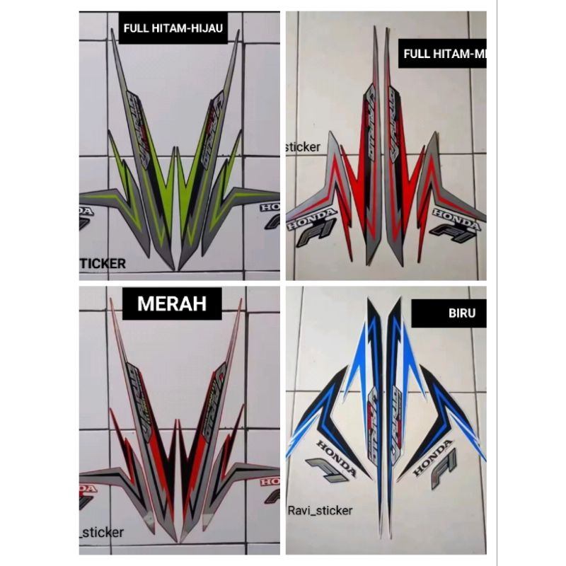SETIKER FULLSET STRIPING MOTOR HONDA VARIO TECHNO 125 2016-2017 IIS LIST BODY