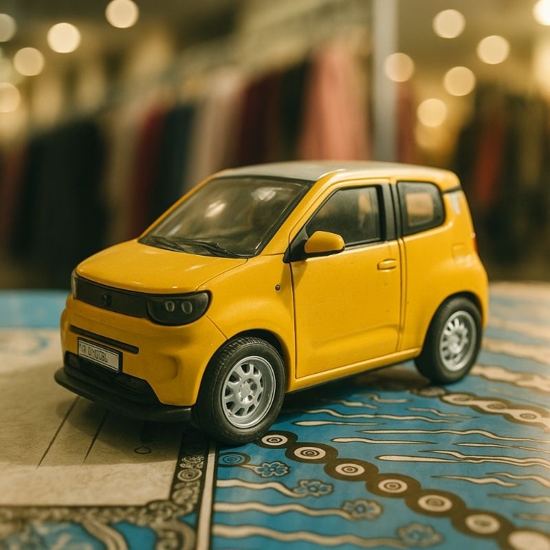 Diecast Wuling Mini EV Mainan Mobilan Anak Hobi