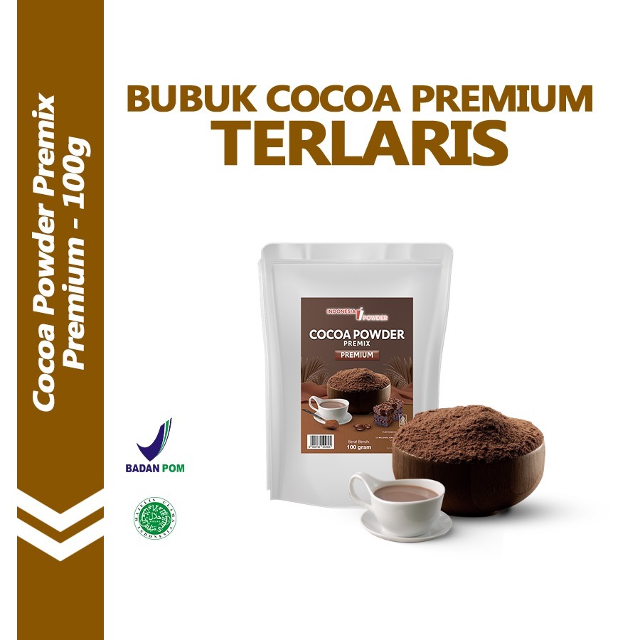 

Premium Cocoa Powder Coklat Bubuk Premium Premix Chocolate Powder Plain Tanpa Gula 50 Gr 100 Gr Omura Powder