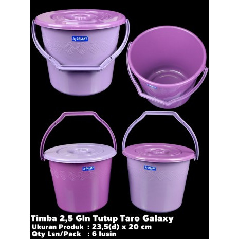 Ember PLastik 2.5 Liter + Tutup Taro