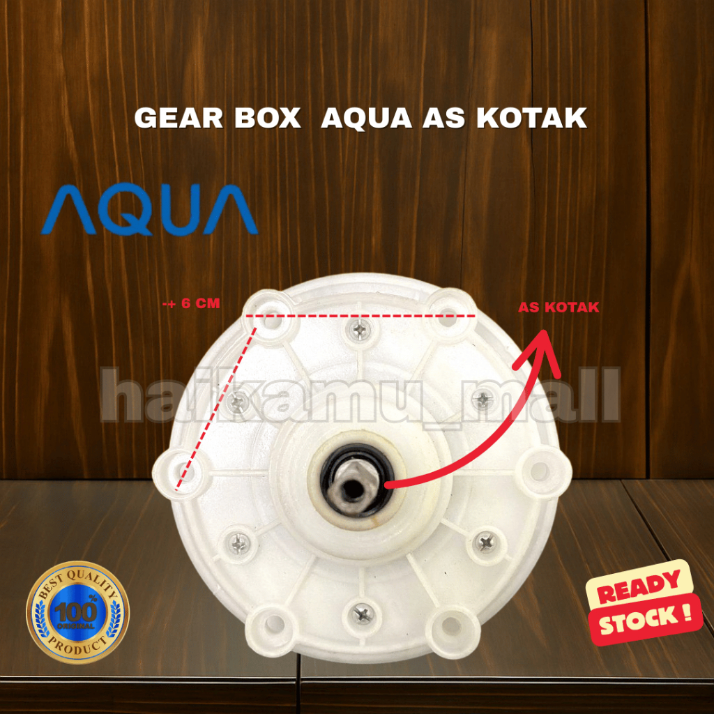 GEARBOX AQUA AS KOTAK / GIR BOX MESIN CUCI MERK AQUA AS KOTAK / COCOK UNTUK MESIN CUCI 1 TABUNG 2 TA