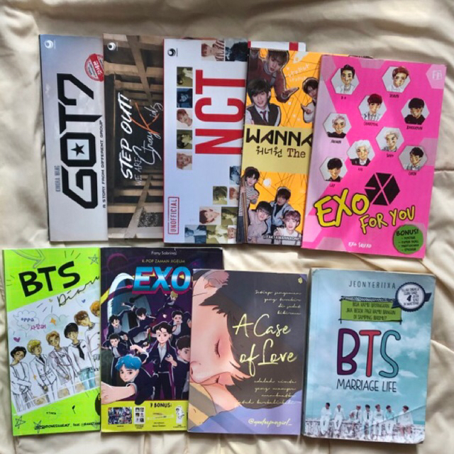 Buku Novel Biodata Kpop Preloved Bekas NCT EXO BTS