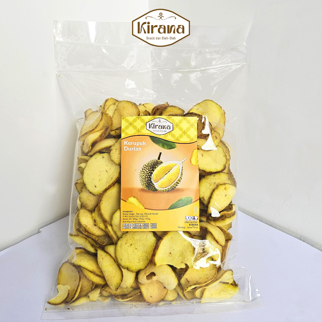 

Kirana Snack Grosir - Kerupuk Buah Kerupuk Durian 250 gr - Kerupuk Buah/Kerupuk Strawberry/Kerupuk Durian