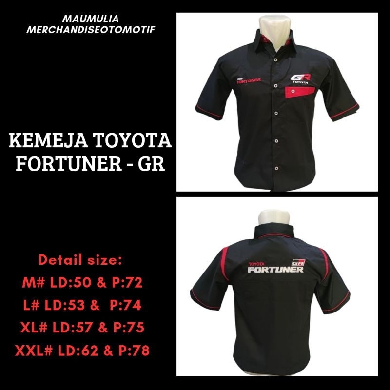 KEMEJA TOYOTA FORTUNER GR