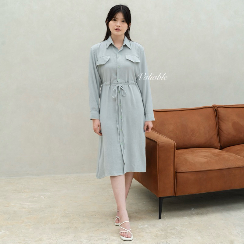 Yumna Tunic Pocket Strap - Tunik Lengan Panjang