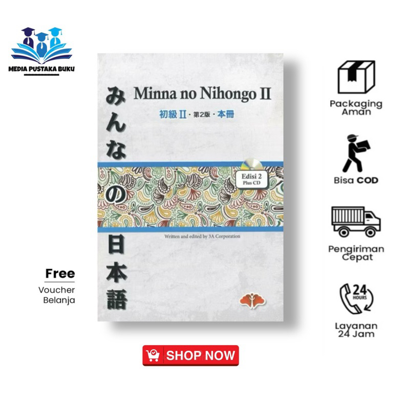 Buku Minna no Nihongo 2 Buku Utama Full Bahasa Jepang