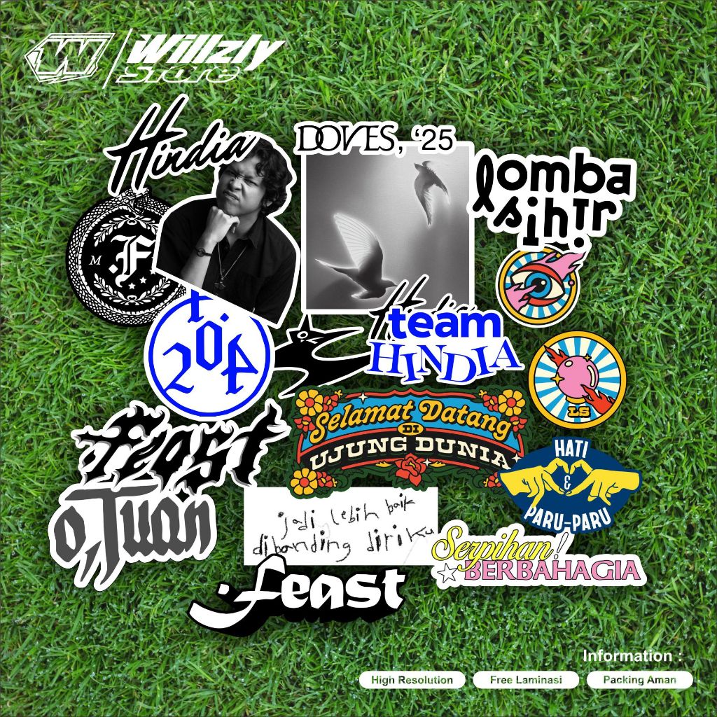 

COD Stickerpack Viral HINDIA/FEAST/LOMBA SIHIR Sudah terpotong