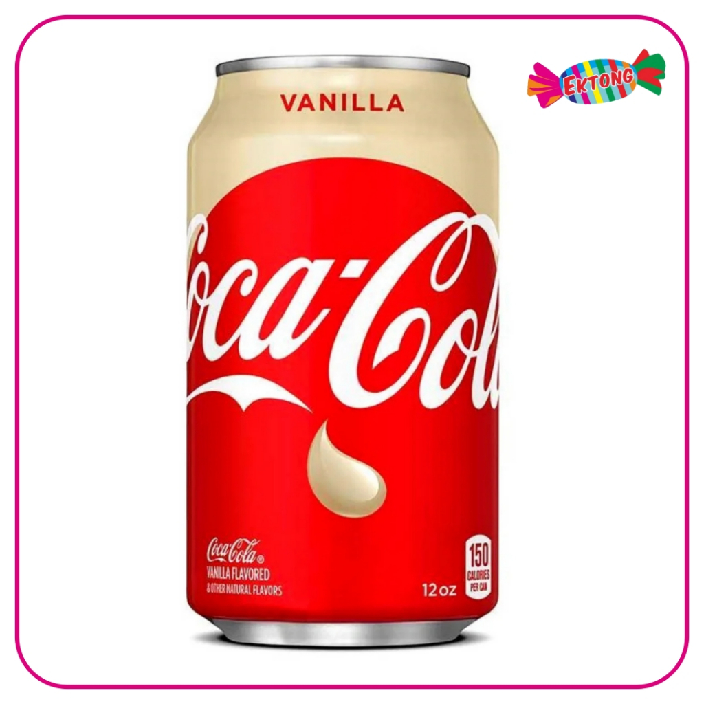 

Coca-Cola Vanilla Flavored Natural Flavors 12 oz - Coca-Cola Coke Vanilla 355ml - Minuman Soda Kaleng