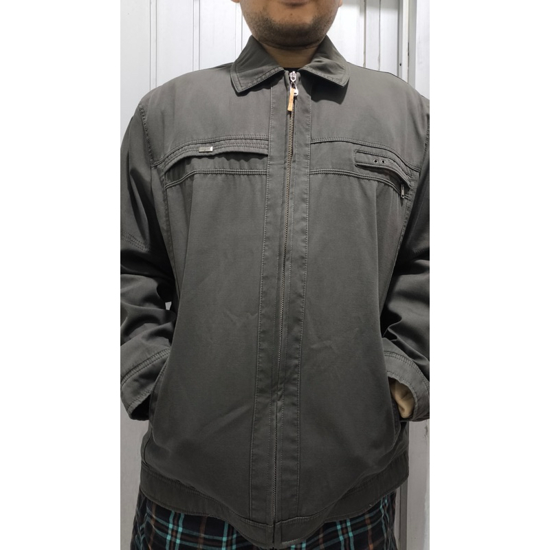 Jaket Pria Suede Bulu Tebal Import