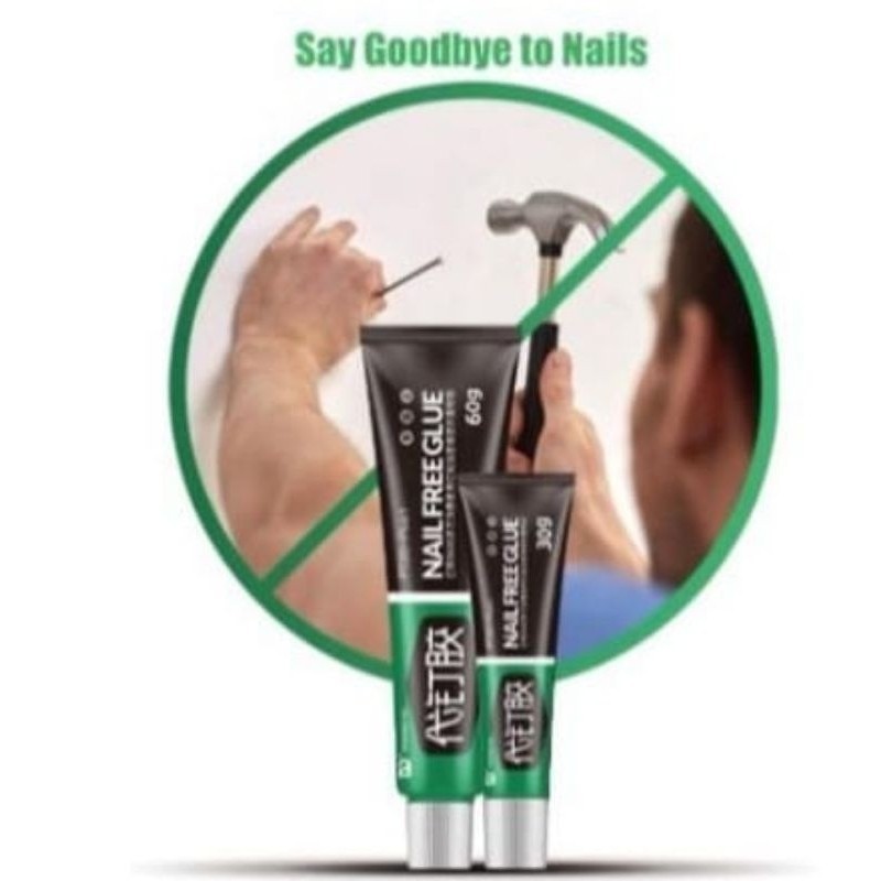 ORIGINAL Lem Pengganti Paku Tembok 60Gr Lem Paku Serbaguna Adhesive Glue / Lem Tembok Pengganti Paku