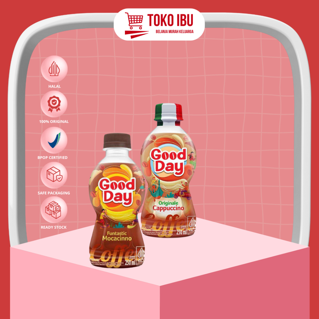 

Good Day Botol Good Day Funtastic Mocacinno | Good Day Originale Cappuccino