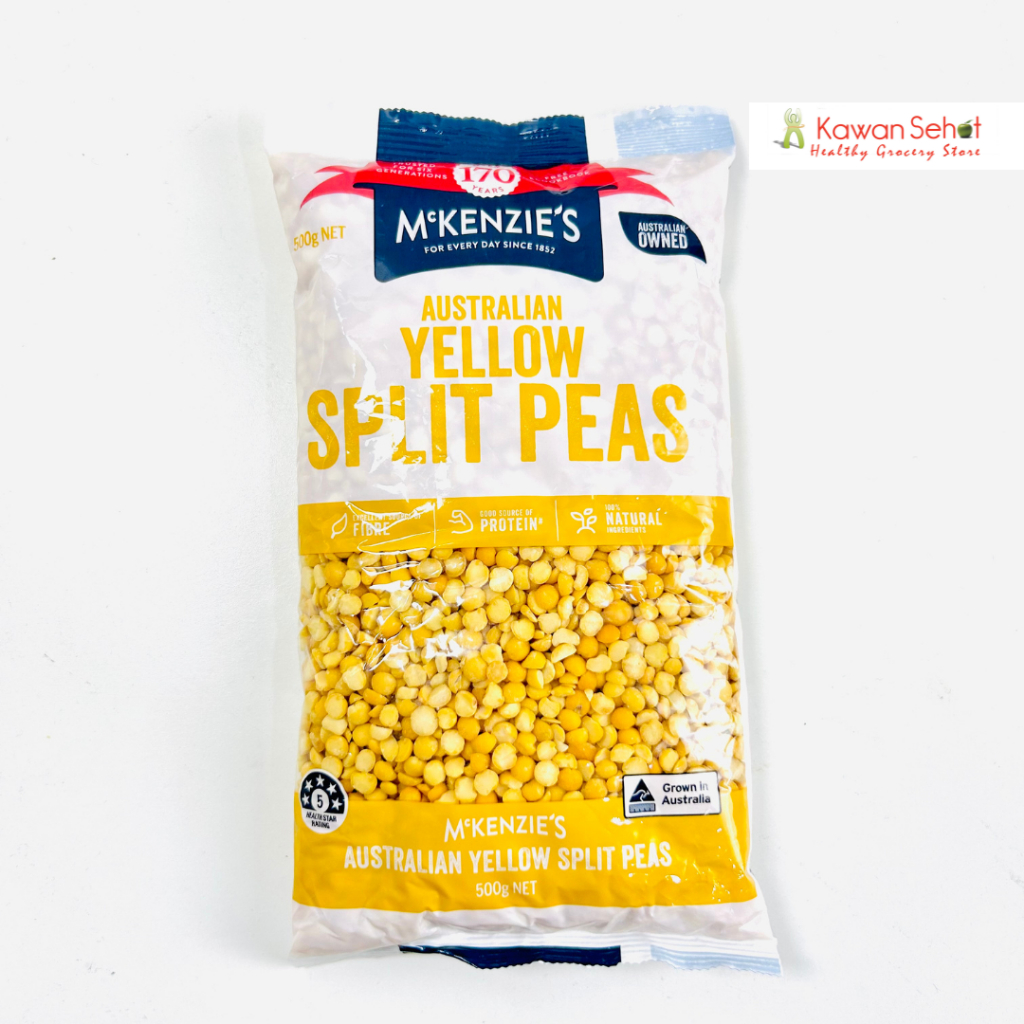 

McKenzie's Australian Yellow Split Peas | Kacang Polong Kuning 500gr