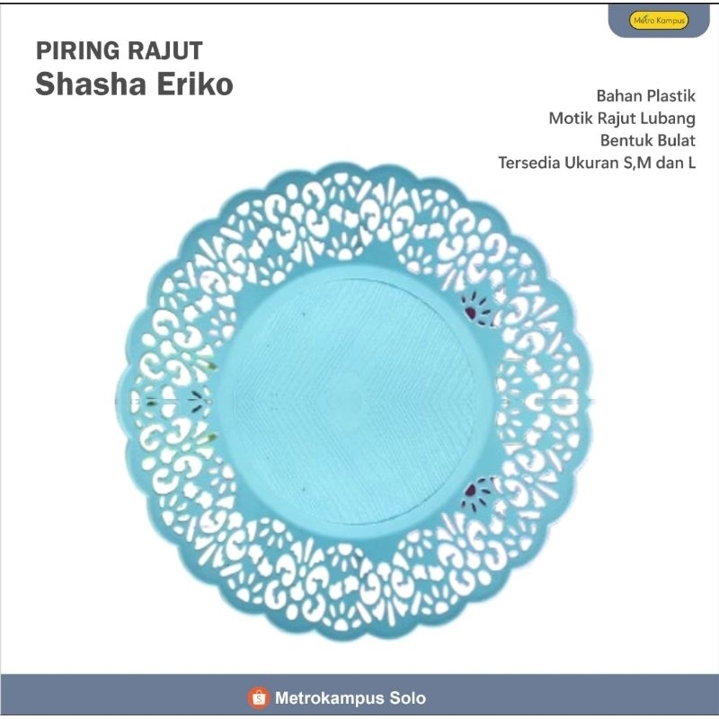 Piring Anyam / Piring Rotan Plastik / Piring Anyam Plastik Murah Eriko