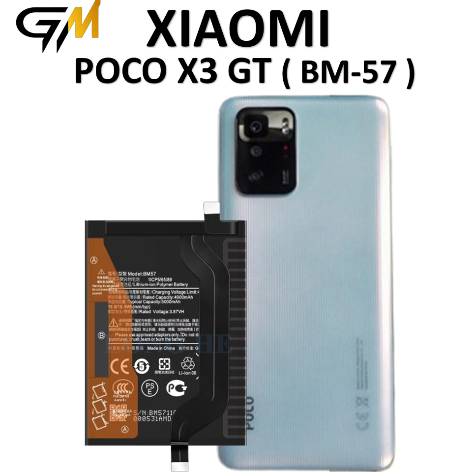 BATERAI XIAOMI BM-57 XIAOMI POCO X3 GT BATRE BATRAI BATERAI ORIGINAL 100%