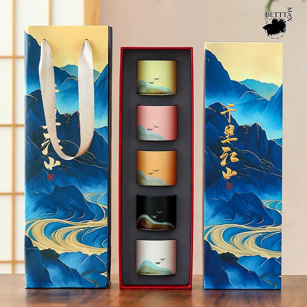 Set Cangkir Keramik Teh Premium Klasik Tea Gift Set Gelas Ocha Matcha Coffee Cup Mug