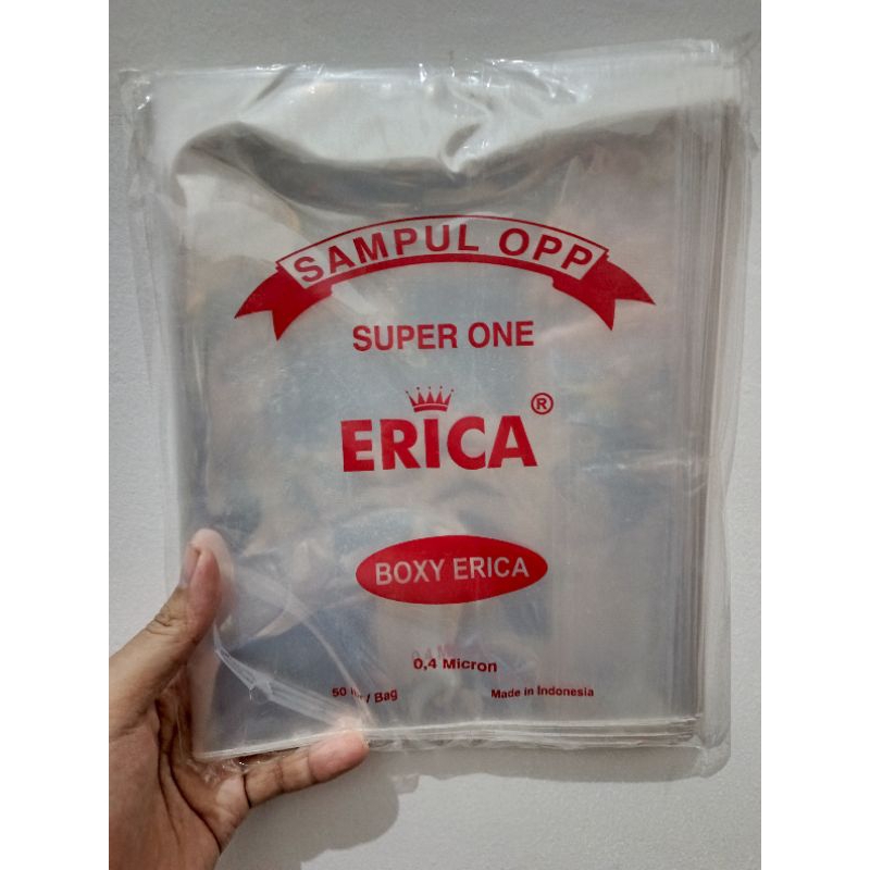 

(BOXY) Sampul Buku Ukuran Boxy Plastik OPP + Lem Isi 50 Lembar