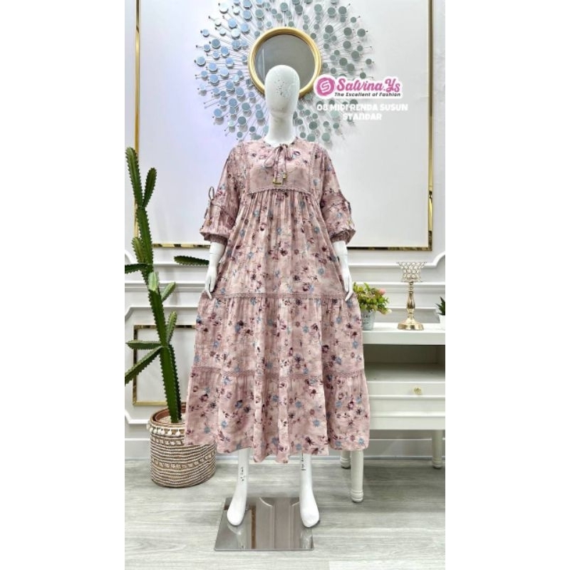 SALVINA YS.MIDI Crespo bordir/MIDI BUSUI LD 98 PB 130