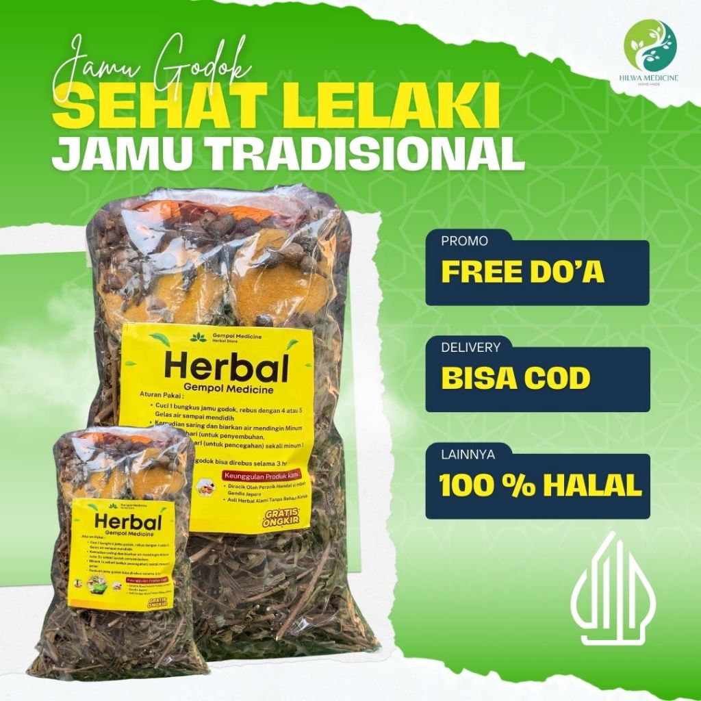 

Jamu Godok Sehat Lelaki, Kesehatan Stamina Pria (1kg isi 6bks) MANJUR