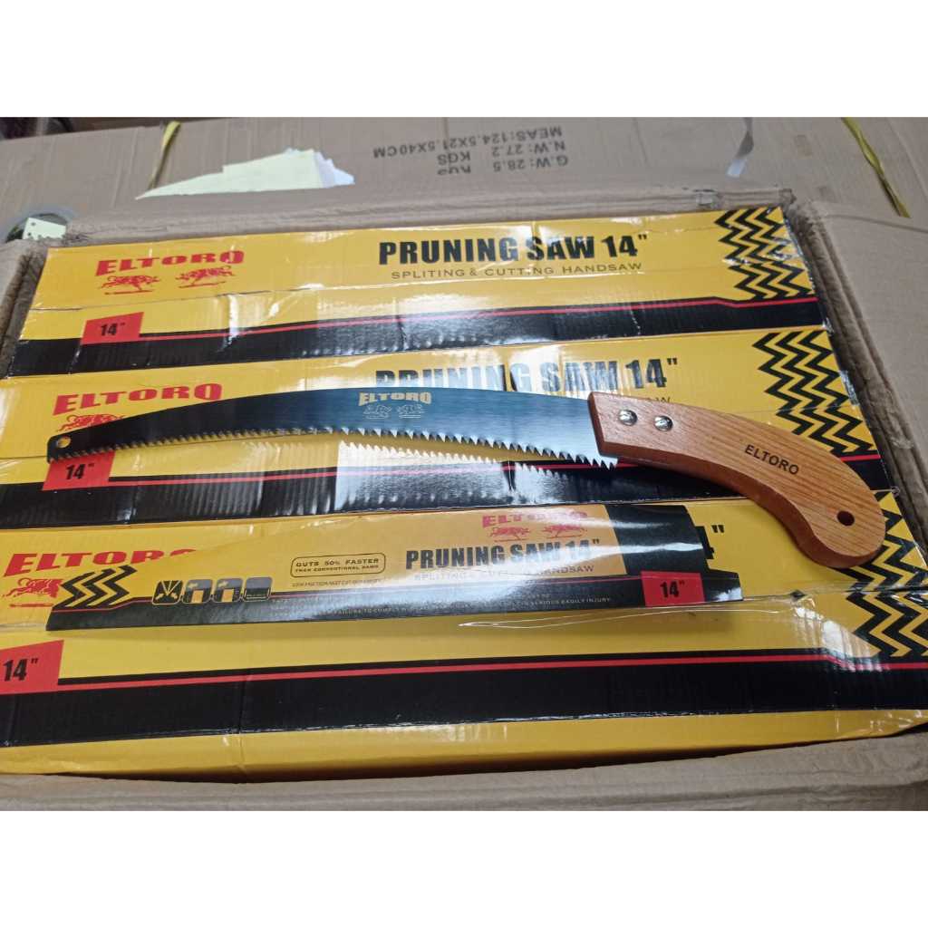 Gergaji Kopi Gergaji Dahan Gergaji Bengkok Gergaji Bonsai Super Tajam 14 inch ELTORO