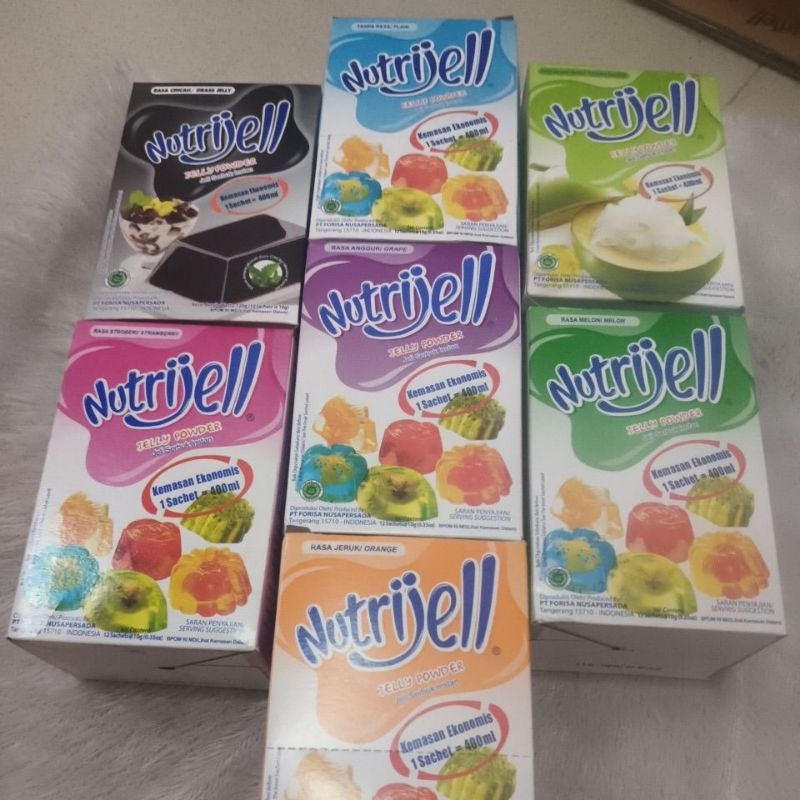 

promo kemasan ekonomis 10g Nutrijell per box isi 12pcs