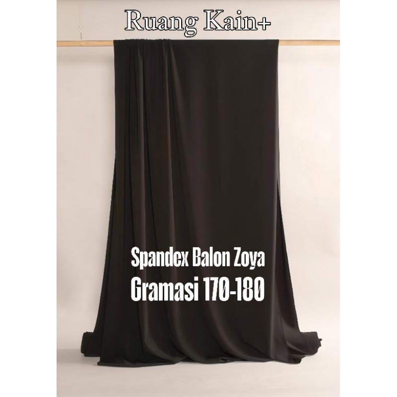 Kain Spandex Balon - Spandex Balon Zoya | Bahan Gamis, Manset, Hijab | Adem, Jatuh, Lembut |Per 0.5 
